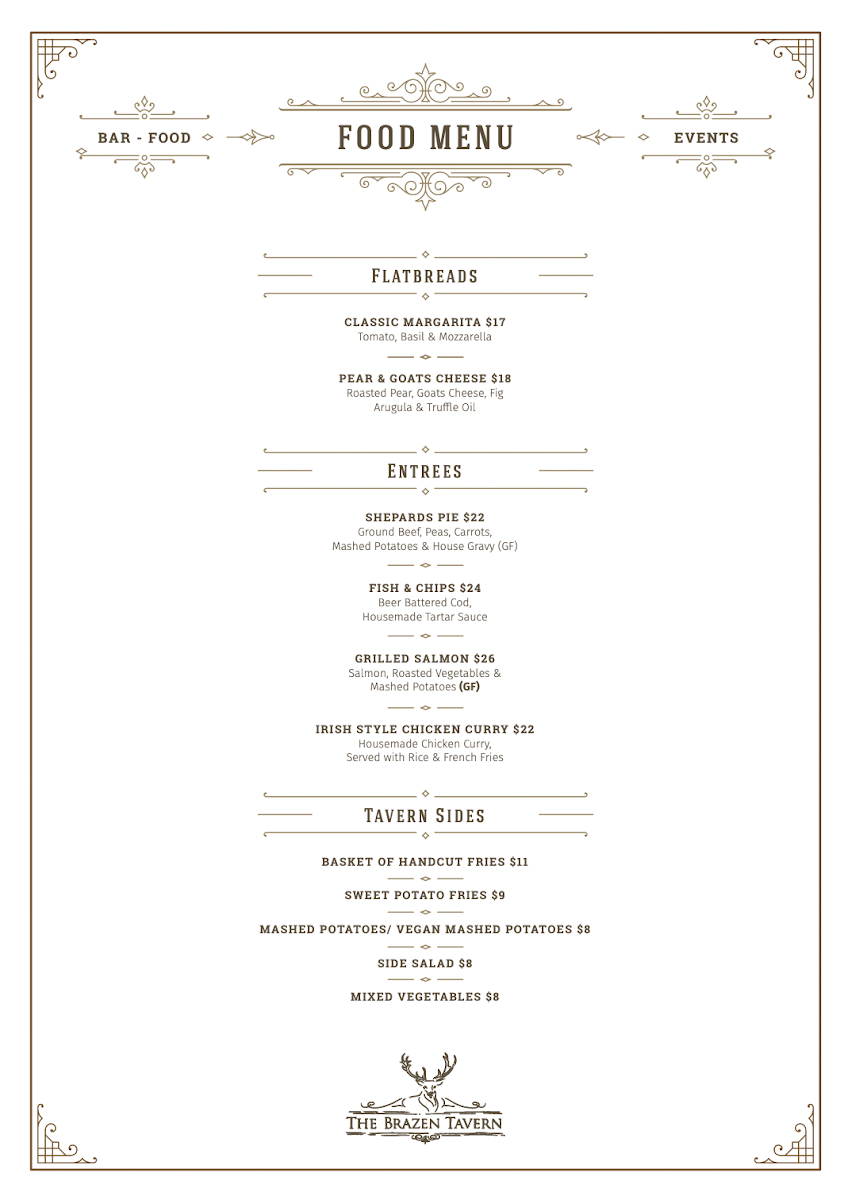 Menu The Brazen Tavern-6
